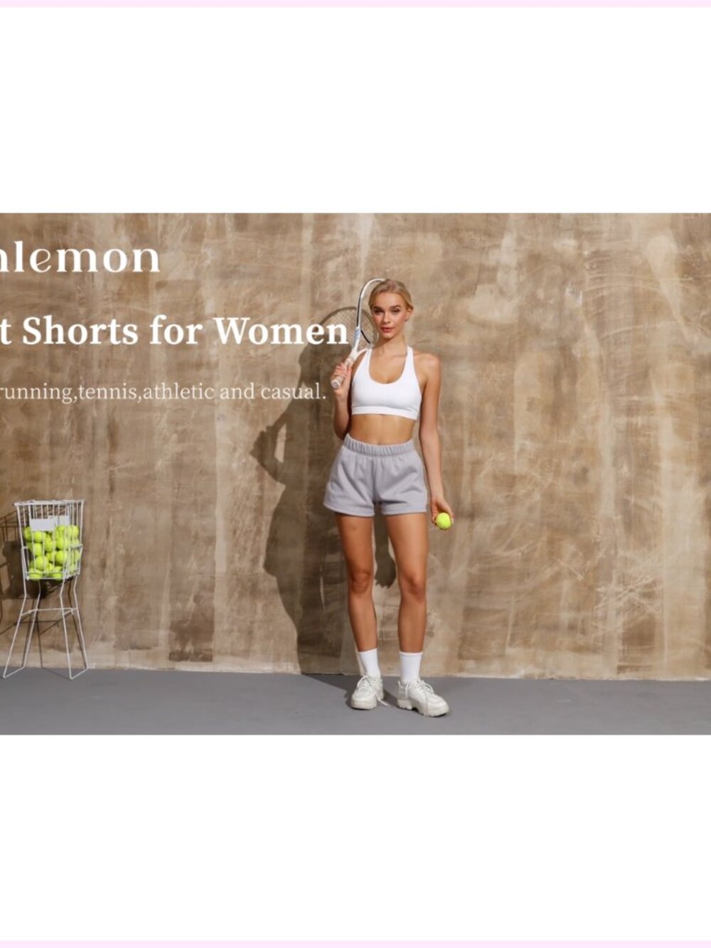 High Waisted Fleece Lined Sweat Shorts with Pockets - Picture 6 of 6